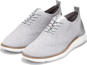 Cole Haan 4.Zerogrand Stitchlite Microchip/Silver Metallic Slip On Flat Sneakers