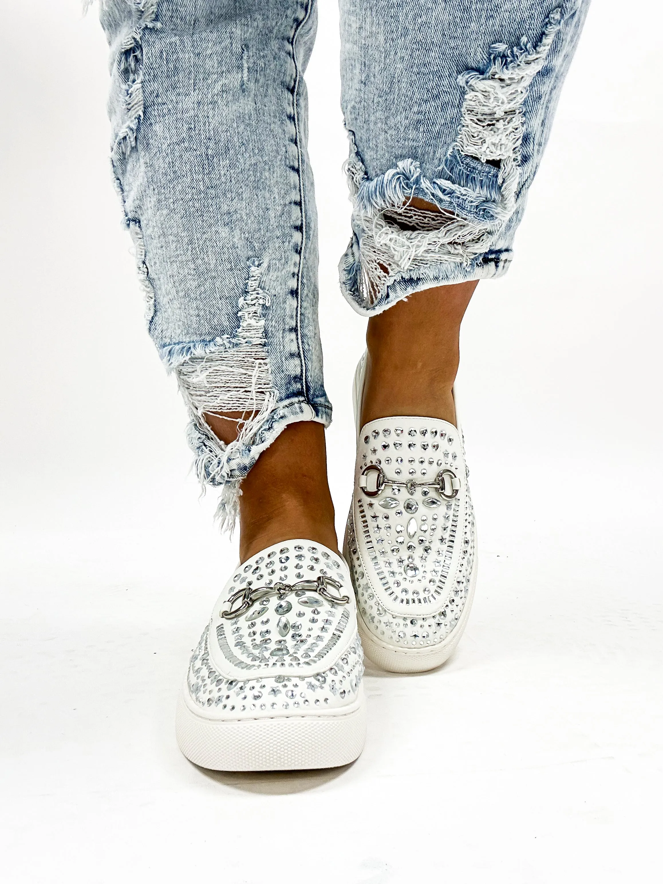 Corky's White Smooth Nail Biter Sneakers