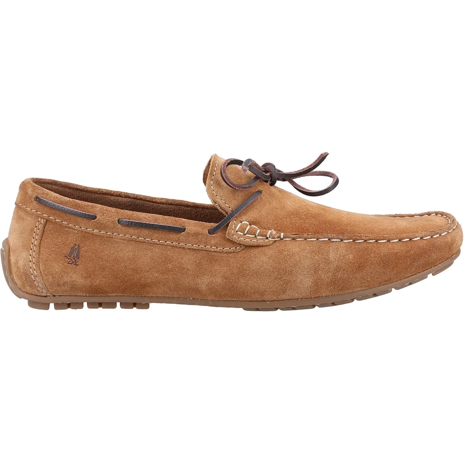 Hush Puppies Mens Reuben Suede Boat Shoe - Tan