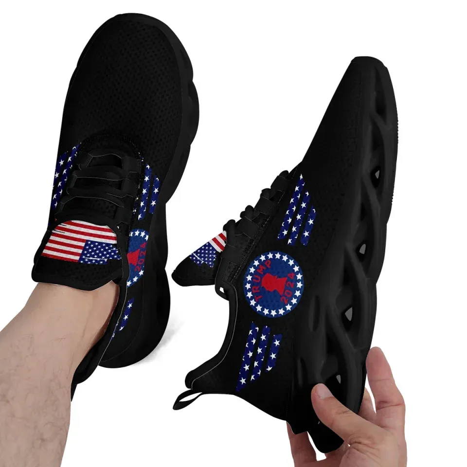 Unique Gift,Personalized Trump Fashion Sneakers, Custom Patriotic Trump Shoes, Breathable Maxsoul Shoes
