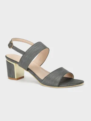 Women's "SAMRAC" Shimmer Heel Sandals